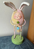 Lori Mitchell Eggbert Hopperton ESC11003 Retired Easter Bunny Egg Figurine Model