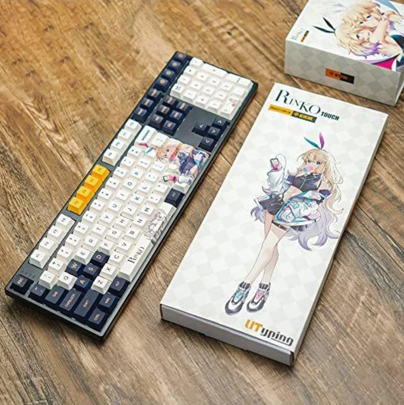 Mechkeys x Z Review Rinko Touch Cherry Profile Anime Keyboard Caps, 156 Key Caps Model
