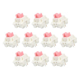 10pcs Pink Keyboard Switches 5-Pin 45gf Linear Keyboard Switch Replacement Model