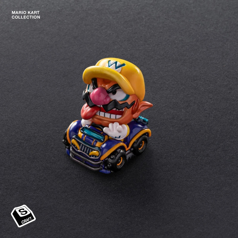 S-Craft Mario Kart Artisan Keycap Wario Hand-Painted Cherry MX Model