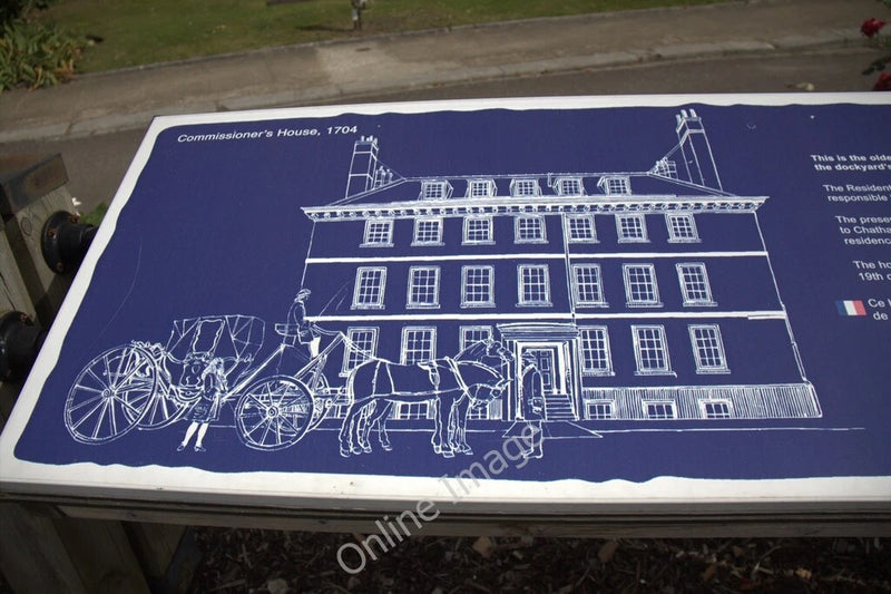 Photo 6x4 Information Board re Commissioner's House, Chatham Historic Doc c2011 Model