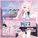 Takanashi Hoshino Blue Archive Mechanical Keycaps Thermal Sublimation Keyboards Model