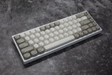 Ma Profile Retro Gray White Dye Sublimation PBT Spherical Keycap Set Model