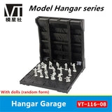 for MG RG HG 1/144 Machical Chain Case Machine Nest Action Base+Technician Model