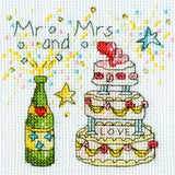 Bothy Threads greating card counted cross stitch Kit "Cheers Card", 10x10cm, XGC Model