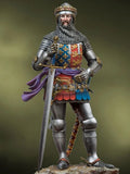 1/18 90mm Medieval King Figurine Resin Model Kit - Historical Knight Figure Model