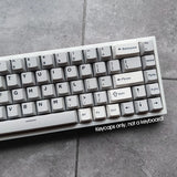 Gray White PBT Keycaps Set Retro120 keys Cherry Profile for Cherry MX Keyboards Model