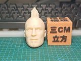 1/6 1/12 Mobster Cockscomb Male Head Carved Model Fit 12'' Action Figure Model