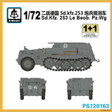 S-model 1/72 PS720163 Sd.kfz.253 Le Beob.Pz.wg (1+1) Model