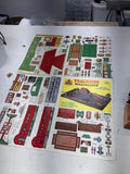 Vintage HO Scale Railroad Ministructures Cardboard Buildings Kit. Model
