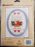 WonderArt "Our Kitchen" Cross Stitch Kit with 5 3/4" x 4 1/4" Model