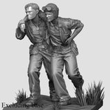 1/35 Resin Figure Model Kit WWII USMC Wounded Tankers Set Unassembled Unpainted Model