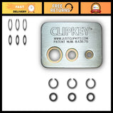 3/8" Snap Rings & O-Rings for Cordless Impact Wrenches + ClipKey Tool - 6 Pieces Model