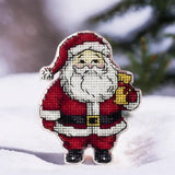 DIY Cross stitch kit "Santa Claus", Embroidery on a plastic canvas, Christmas Model