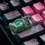 1.75U Handmade Key Cap Silver Resin Drip?Caps Keycap For Mechanical Keyboard Model