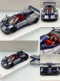 TNT Model 1:64 Zonda Arrivederci Silver Blue Diecast Model Car Model