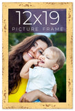 12x19 Frame Yellow Real Wood Picture Frame Width 1.25 inches | Interior Frame De Model