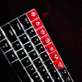 Mechanical Keyboard Key Cap Translucent ABS OEM R4 Keycap for Genshin Keyboard Model