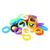 30 Pcs Elastic Silicone Bright Colored Key Caps Key Covers for Key Coding Model
