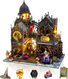 Dollhouse Kit, DIY Miniature House w/LED for Adult, Magic Castle Model