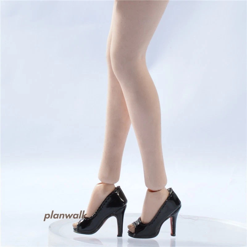 Female Peep Toe Heels Shoes Model Fit 1/6 12" Action Figure Doll Fashion Shoot Model