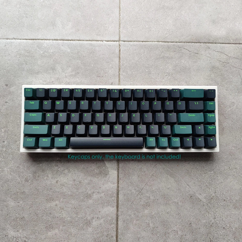 Dark Green PBT Doubleshot Keycaps Set 117keysfor Cherry MX Mechancial Keyboards Model