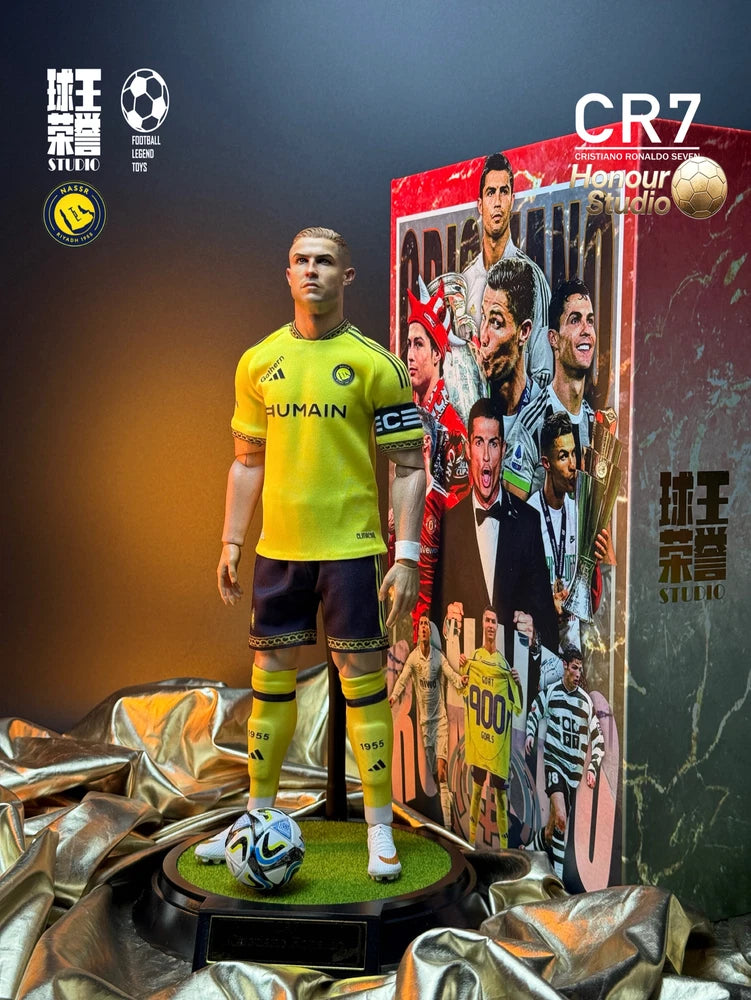 2026?Season Al?Nassr CR7 Ronaldo 1/6 Action Figure New Blonde Hairstyle Model