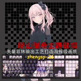 PBT five side thermal sublimation transparent keycap anime peripheral 108 keys Model