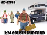 COUSIN BUDFORD "TRAILER PARK" FIGURE 1:24 SCALE MODELS AMERICAN DIORAMA 23974 Model