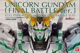 Bandai Perfect Grade PG Unicorn Gundam Final Battle Ver. Unassembled Model Kit Model