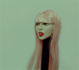 1/6scale head Sculpt Tongue expression girl Pink F 12