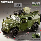 Dongfeng Mengshi Armored Military Off?Road SWAT Die?cast Model Car Model