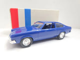 1974 CHEVY VEGA  PROMO MODEL MED BLUE  1/25 SCALE PLASTIC MPC PROMO W/box Model