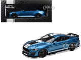 2022 FORD MUSTANG SHELBY GT500 BLUE 1/18 DIECAST MODEL CAR BY IXO 18RDC244-FO Model