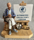 Norman Rockwell Museum Counter Display Authorized Collector's Center Figurine 81 Model