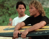 Keanu Reeves Patrick Swayze Holding Surf Board Point Break  8x10 PHOTO PRINT Model
