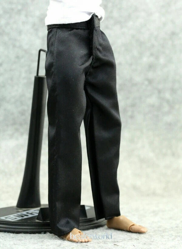 1/6 Male Soldier Stylish Black Pants Model For 12" Action Figure Model