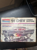 1975 Monogram '55 Chevy Supercharged Model Kit 2211 Street Machine New Model