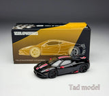 TOC 1:64 Black Stripe FE458 Speciale Sports Model Diecast Metal Car Model