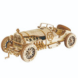 3D Wooden Car Puzzle DIY Mechanical Model Kit Handcraft Vehicle Building Toy Model