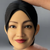 1/6  3D expression  Beauty  Head Sculpture For 12