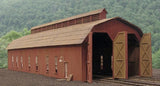 BTS 27446 HO Scale McCabe Two-Stall Engine House Laser-Cut Model Building Kit Model