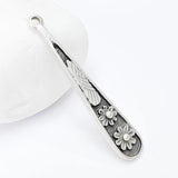 2 Silver Flower Charms, Drop Pendant, Earring Charms, 50x9mm G36453 Charms