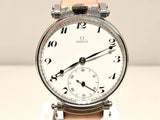 VINTAGE LESS USED CUSTOM MADE SWISS OVERSIZE 45mm MEN'S MECHANICAL WATCH "OMEGA" Model