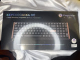 Keychron K4 HE 96% Wireless Hall Effect Keyboard NumberPad WoodAccentFrame Black Model