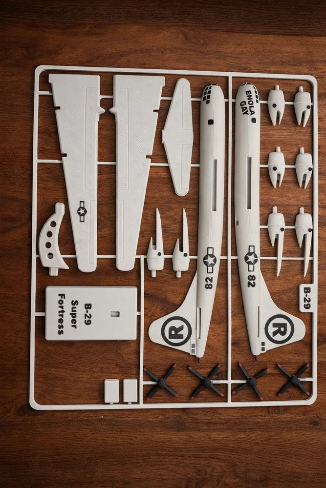 3D Printed B-29 Superfortress Model Kit DIY WWII Bomber Aircraft Build Display Model