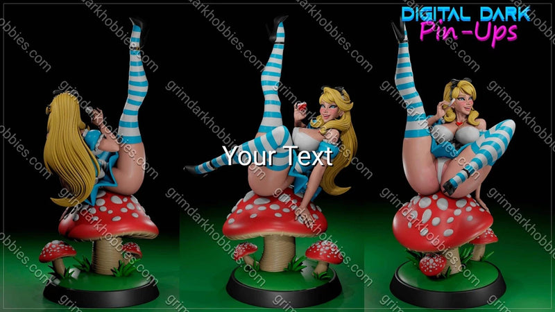 Digital Dark Pin-Ups Alice 1:10-1:6 Scale Print-to-Order Model Model
