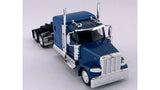 HO Logistics Peterbilt 589 Flat Top Sleeper Tractor #589064 HO 1/87 Scale, Blue Model