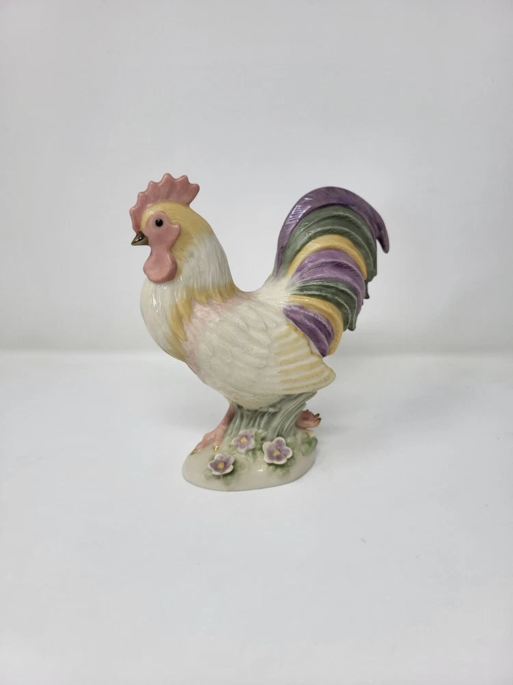 LENOX COUNTRY GENTLEMAN ROOSTER FIGURINE 6" TALL PASTEL COLORS / WRONGWAY052 Model