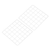 12"x12" Wire Grid Panel 2 Pcs Wall Grid Decorative Board Photo Display White Model